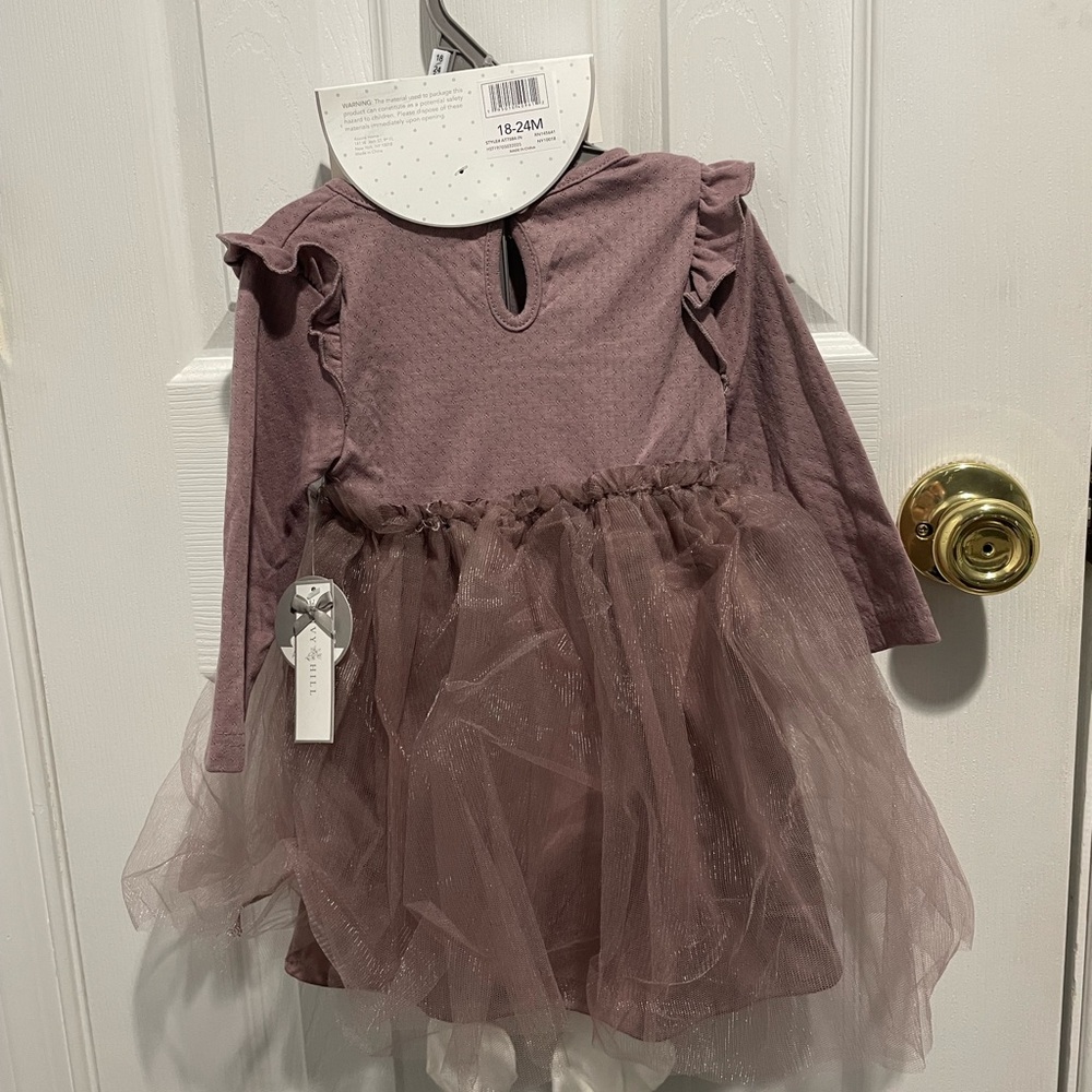 NWT Mauve Tulle Girls' Casual Dress - Picture 2 of 5